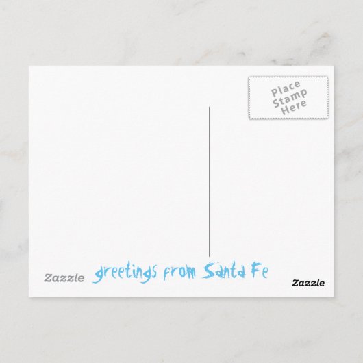 Carte Postale salutations de Père Noël Fe (Dos)