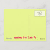 Carte Postale salutations de Père Noël Fe (Dos)