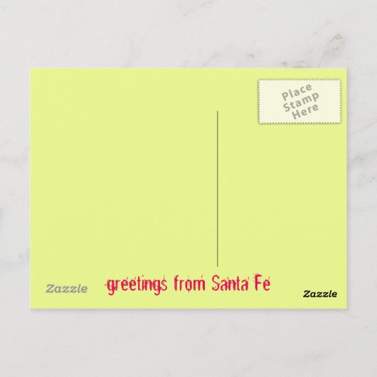 Carte Postale salutations de Père Noël Fe (Dos)