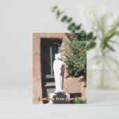 Carte Postale Salutations de Père Noël Fe, Nouveau-Mexique (Debout devant)