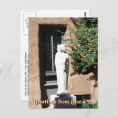 Carte Postale Salutations de Père Noël Fe, Nouveau-Mexique (Devant / Derrière)