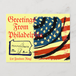 Carte Postale Salutations De Philadelphie
