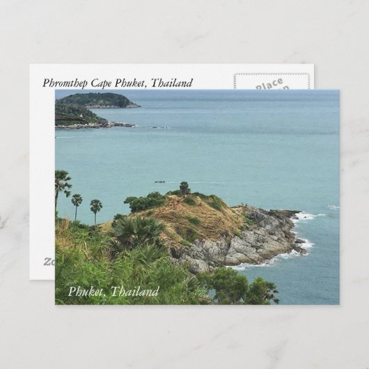 Carte Postale Salutations de Phuket, Thaïlande (Devant / Derrière)