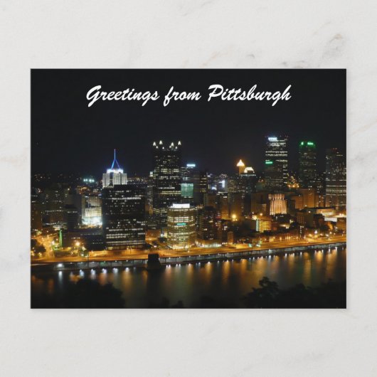 Carte Postale Salutations de Pittsburgh (Devant)
