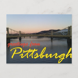 Carte Postale Salutations de Pittsburgh
