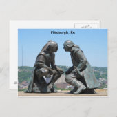 Carte Postale Salutations de Pittsburgh, PA (Devant / Derrière)