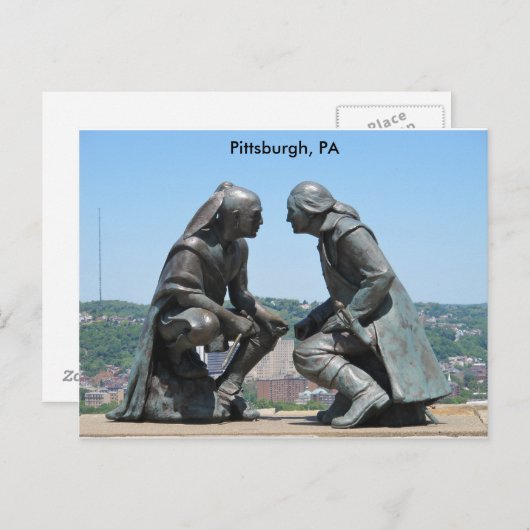 Carte Postale Salutations de Pittsburgh, PA (Devant / Derrière)
