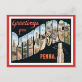 Carte Postale Salutations De Pittsburgh, Pennsylvanie (Devant)