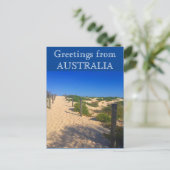 Carte Postale salutations de plage australie (Debout devant)