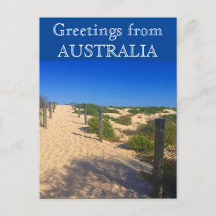 Carte Postale salutations de plage australie