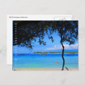 Carte Postale salutations de plage gili (Devant / Derrière)