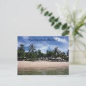 Carte Postale salutations de plage thai (Debout devant)