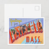 Carte Postale Salutations de Plymouth, Massachusetts Travel (Devant / Derrière)