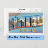 Carte Postale Salutations de Portland (Devant / Derrière)
