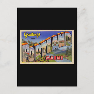 Carte Postale Salutations de Portland Maine