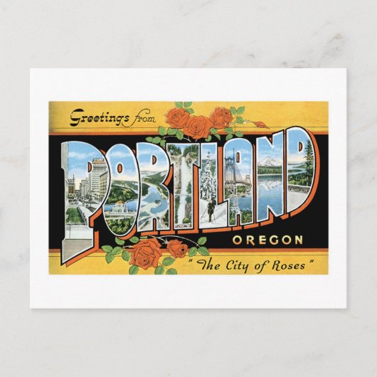 Carte Postale Salutations de Portland, Oregon ! (Devant)