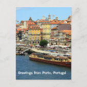 Carte Postale Salutations de Porto, Portugal (Devant)