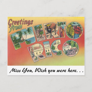Carte Postale Salutations de Porto Rico
