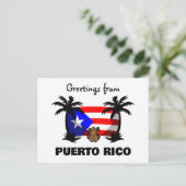 Carte Postale Salutations de Porto Rico Coqui Frog Travel (Debout devant)