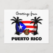 Carte Postale Salutations de Porto Rico Coqui Frog Travel (Devant)