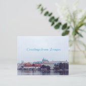 Carte Postale salutations de Prague, République Tchèque (Debout devant)