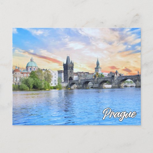 Carte Postale Salutations De Prague, République Tchèque (Devant)