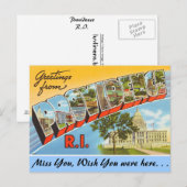 Carte Postale Salutations de Providence (Devant / Derrière)