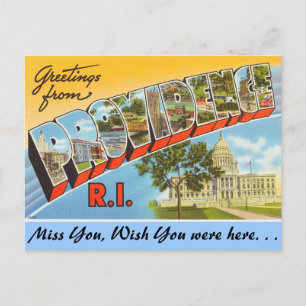 Carte Postale Salutations de Providence