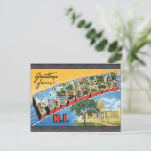 Carte Postale Salutations de Providence R.I., Vintage (Debout devant)