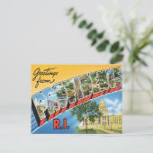 Carte Postale Salutations De Providence, Rhode Island (Debout devant)