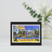 Carte Postale Salutations de Pueblo Colorado (Debout devant)