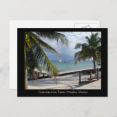 Carte Postale Salutations de Puerto Morelos, Mexique (Devant / Derrière)