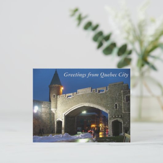 Carte Postale Salutations de Québec (Debout devant)