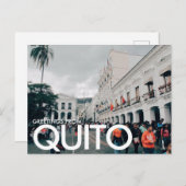 Carte Postale Salutations de Quito, Equateur (Devant / Derrière)
