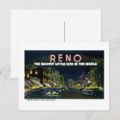 Carte Postale Salutations de Reno, Nevada ! (Devant / Derrière)