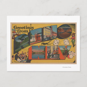 Carte Postale Salutations de Reno, NevadaReno, NV