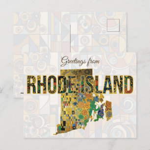 Carte Postale Salutations de Rhode Island