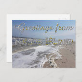 Carte Postale Salutations de Rhode Island State Flag Hearts USA (Devant / Derrière)