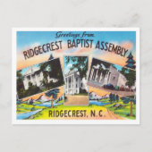 Carte Postale Salutations de Ridgecrest Baptist Assembly (Devant)