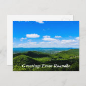 Carte Postale Salutations de Roanoke (Devant / Derrière)