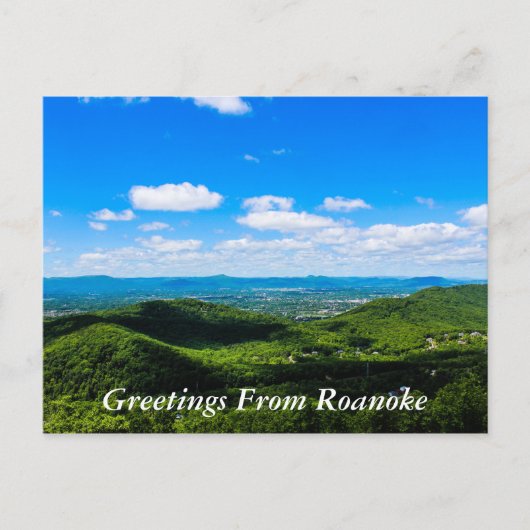Carte Postale Salutations de Roanoke (Devant)