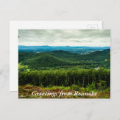 Carte Postale Salutations de Roanoke (Devant / Derrière)