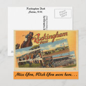 Carte Postale Salutations de Rockingham Park (Devant / Derrière)