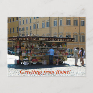 Carte Postale Salutations de Rome