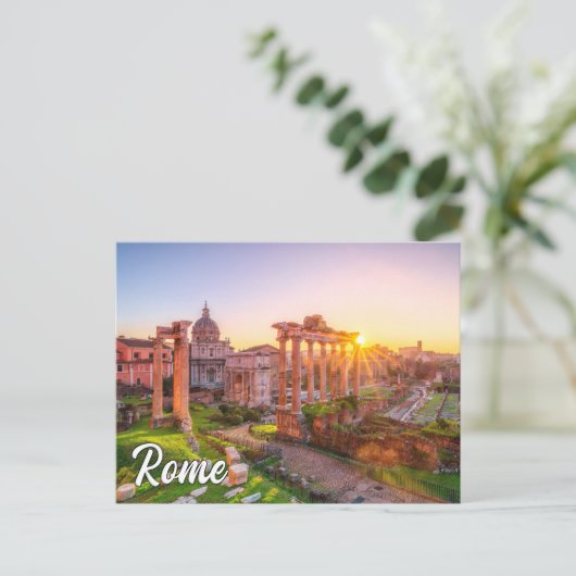 Carte Postale Salutations De Rome, Italie (Debout devant)