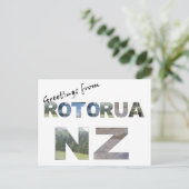 Carte Postale Salutations de Rotorua NZ (Debout devant)