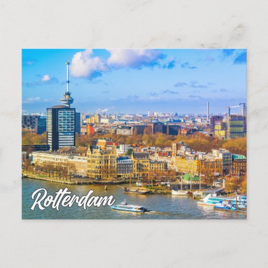 Carte Postale Salutations De Rotterdam, Pays-Bas (Devant)