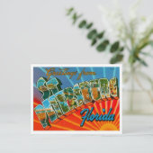 Carte Postale Salutations De Saint-Pétersbourg Floride (Debout devant)