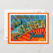 Carte Postale Salutations De Saint-Pétersbourg Floride (Devant / Derrière)