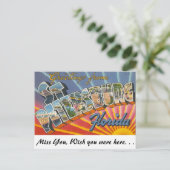Carte Postale Salutations de Saint-Pétersbourg, Floride (Debout devant)